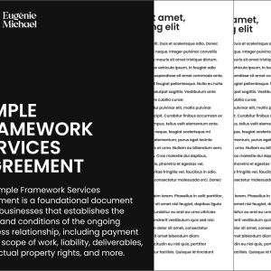 Simple Framework Services Agreement