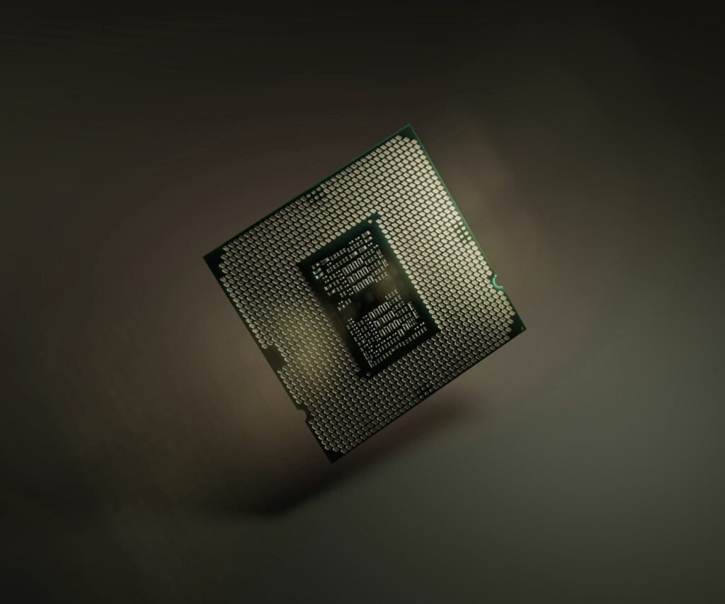 Startup legal package: a processor chip suspended in soft light